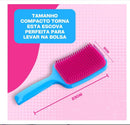 VIRLUCA Escova Raquete de Cabelo Profissional, Desembaraça Sem Quebrar os Fios, Anti-frizz Roxo, Liso, Cacheado, Adulto Unissex